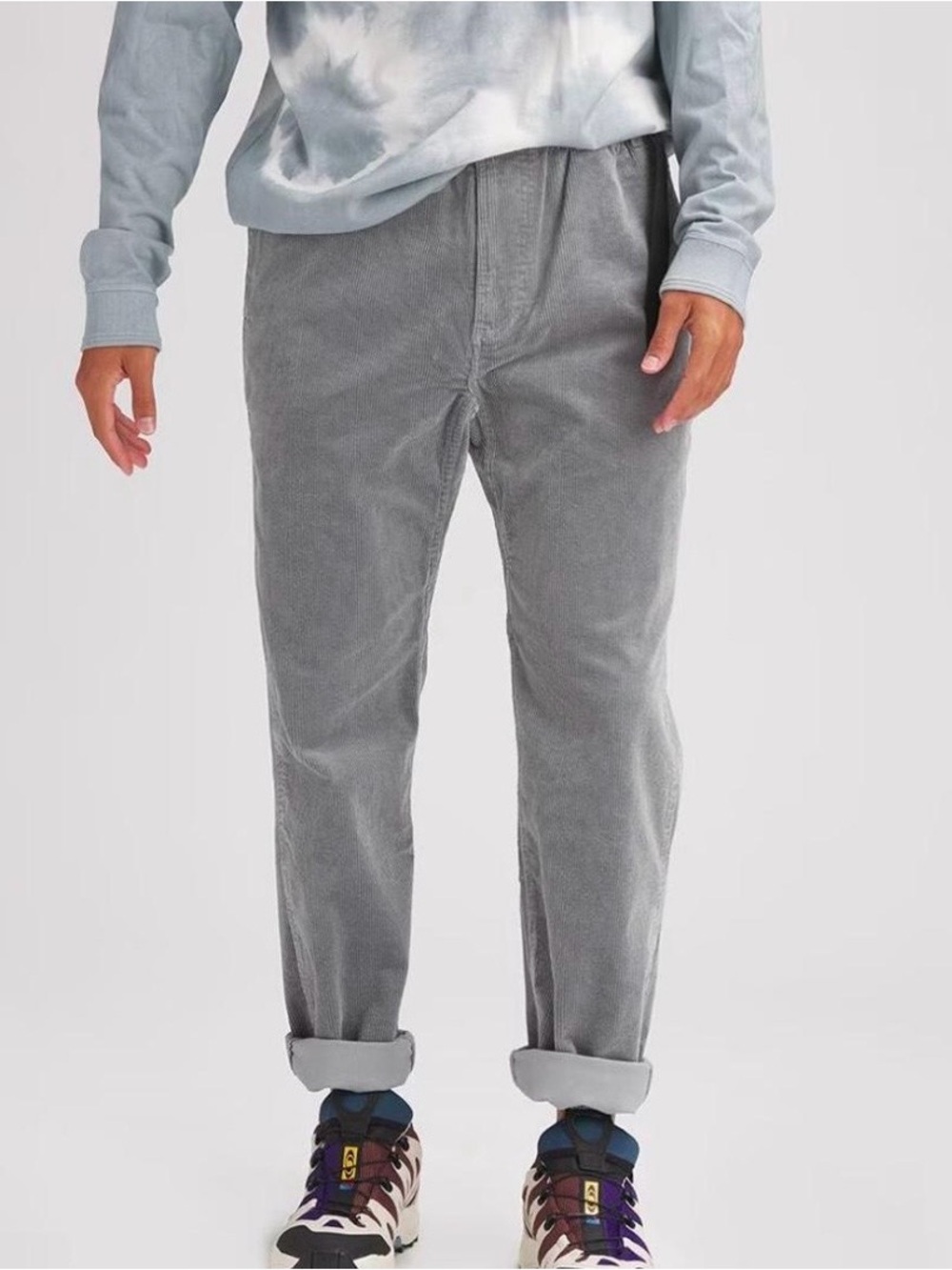 Men's Gray Stoic Corduroy Belted Pant
Size Small